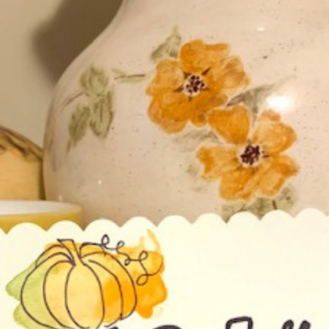 Image for Pumpkin Painted Notecards #pinterestchallenge
