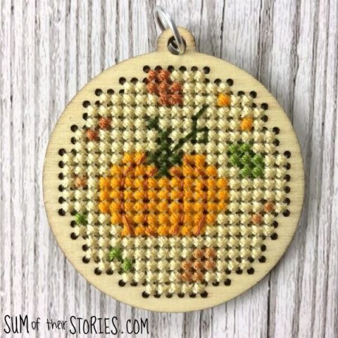Image for Pumpkin Cross Stitch with free mini design