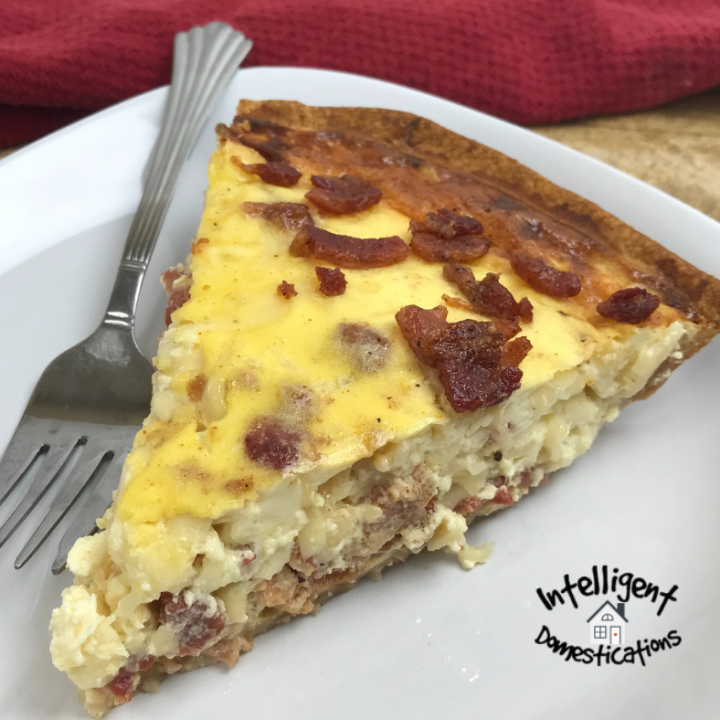 Image for Bacon & Swiss Quiche Christmas Breakfast Recipe