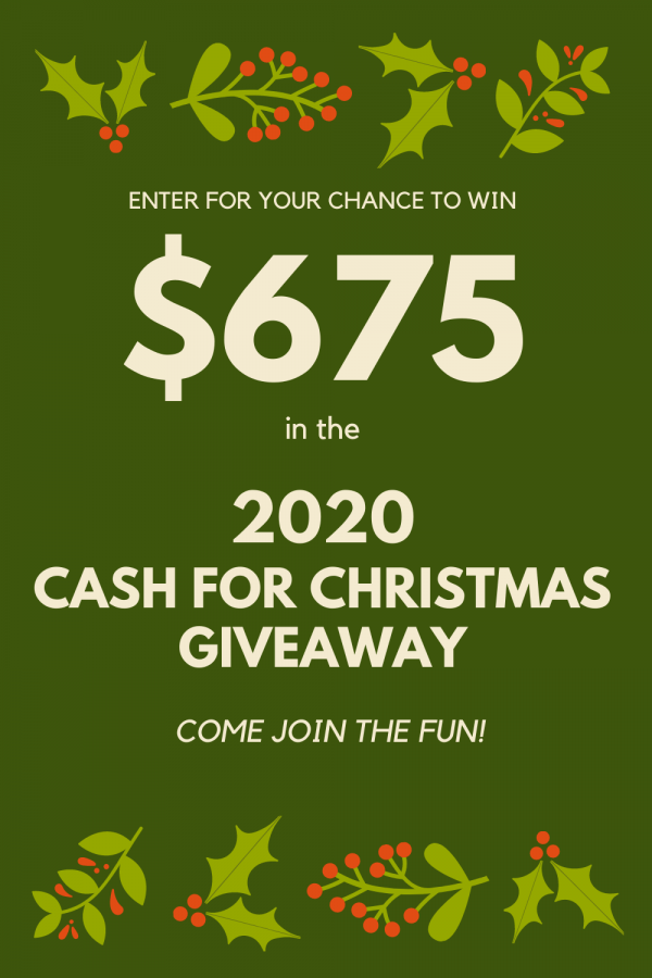 2020 Cash for Christmas Giveaway – A Chance to Win Shopping Money!