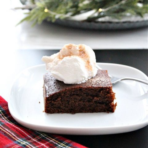 Image for Traditional Gingerbread Cake with Optional Caramel Sauce