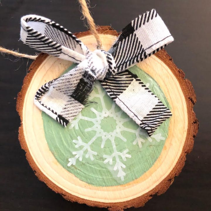 Image for DIY Snowflake Wood Slice Ornaments