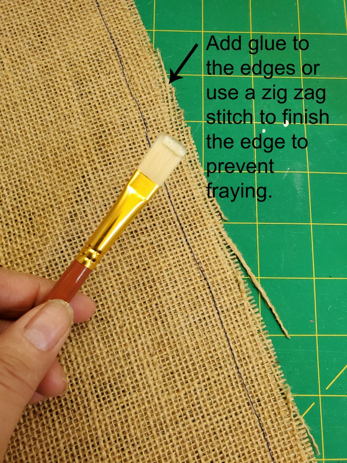 Finish money bag edges