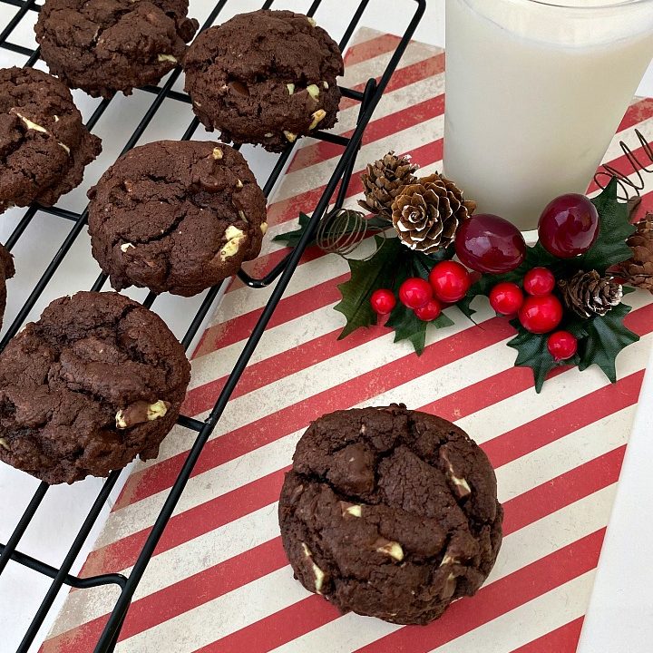 Image for Double Chocolate Mint Cake Mix Cookies