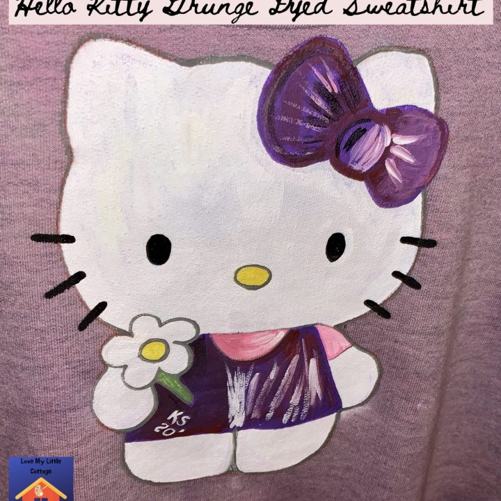Image for Unique Christmas Gift Idea-Hello Kitty Grunge Dyed Sweatshirt