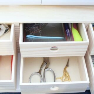 Image for Craft Room Drawer Organizing: solutions when you don't have drawers!