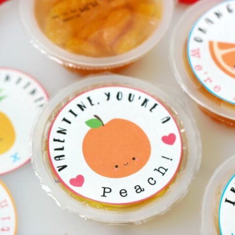 Image for Valentine Fruit Cups with Printable Labels (Video)