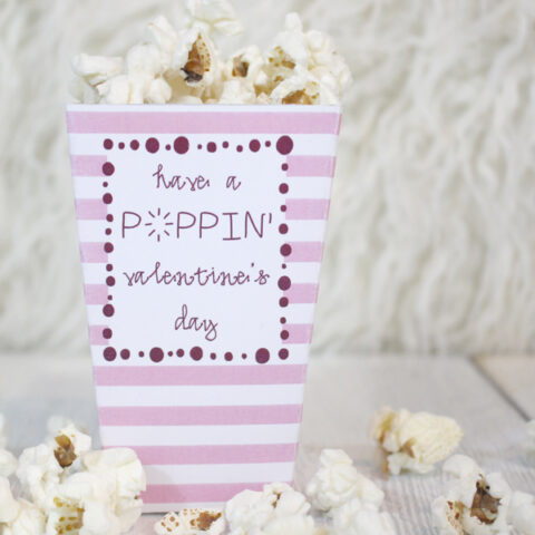 Image for Free Valentine’s Day Popcorn Box Printable