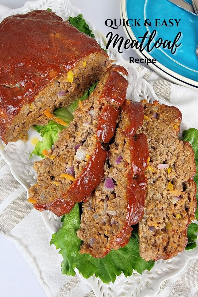 Quick Easy Meatloaf Recipe My Pinterventures   Quick Easy Meatloaf Recipe Lp 768x1152 