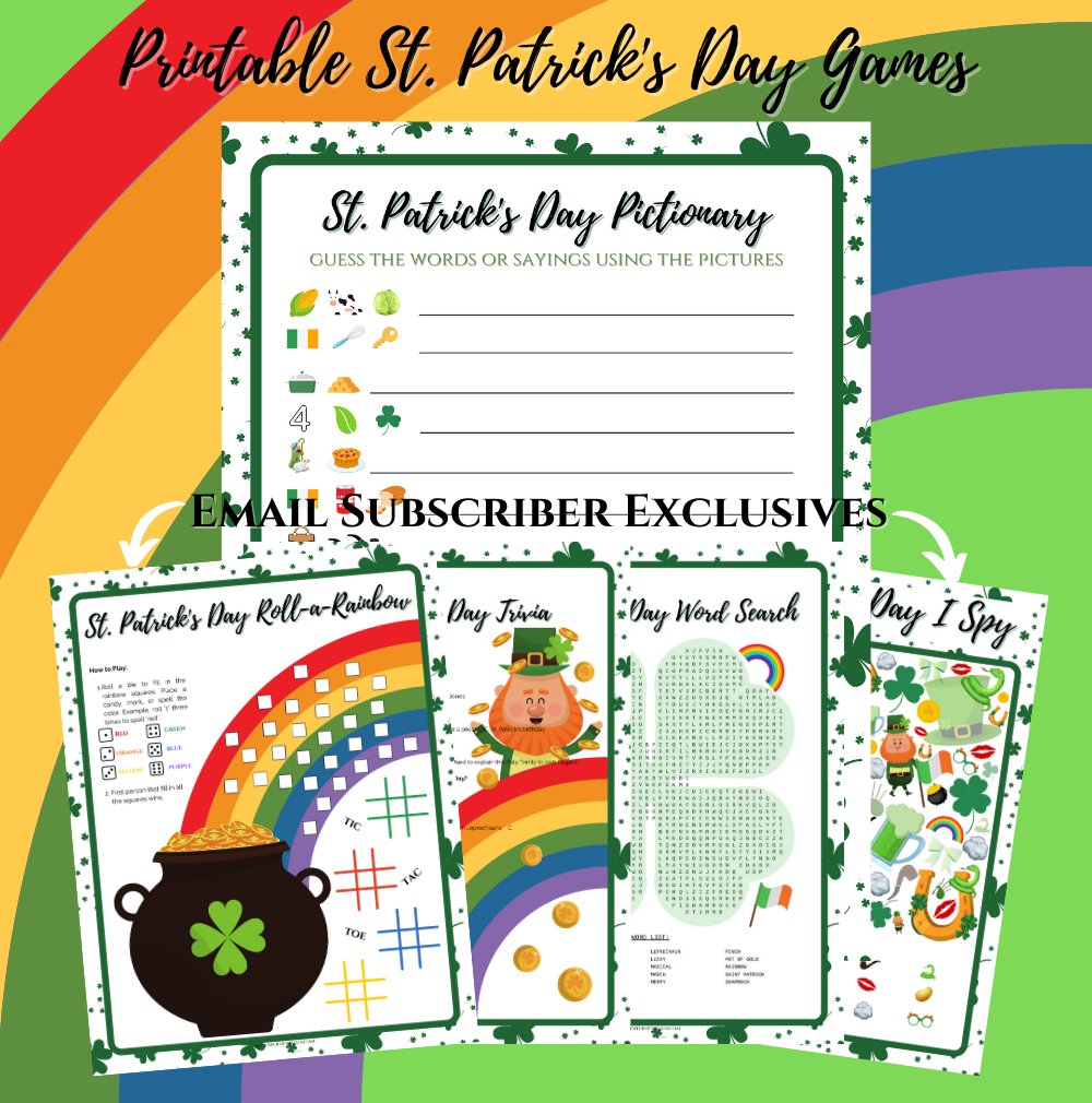 FREE Printable St. Patrick’s Day Game Set