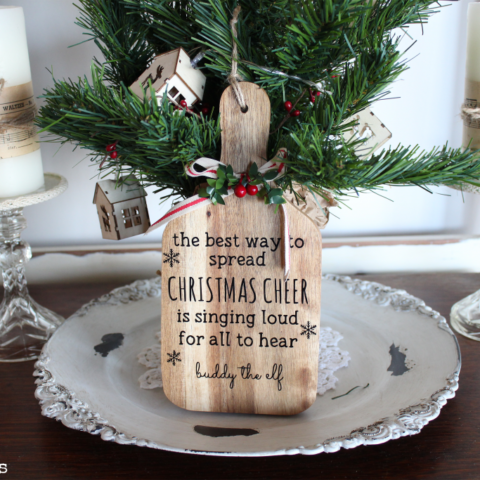 Image for Farmhouse Wooden Christmas Paddle: Inspired by Elf the Movie