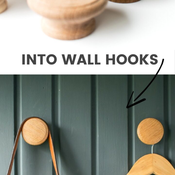 Image for How To Turn Cabinet Door Knobs Into Wall Hooks – For Coats