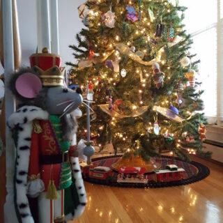 Image for Traditional Christmas Tree and Rotating Tree Stand