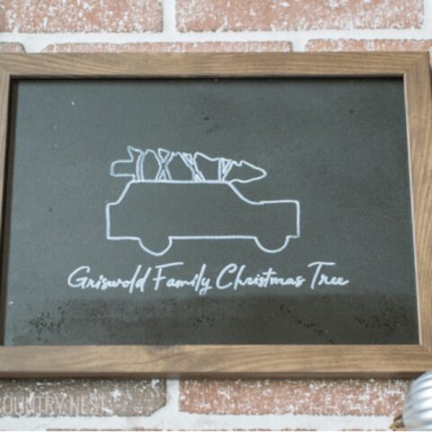 Image for DIY Christmas Vacation Chalkboard Sign
