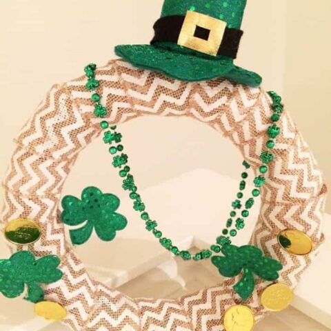Image for St Patricks Easy Craft Dollar Wreath