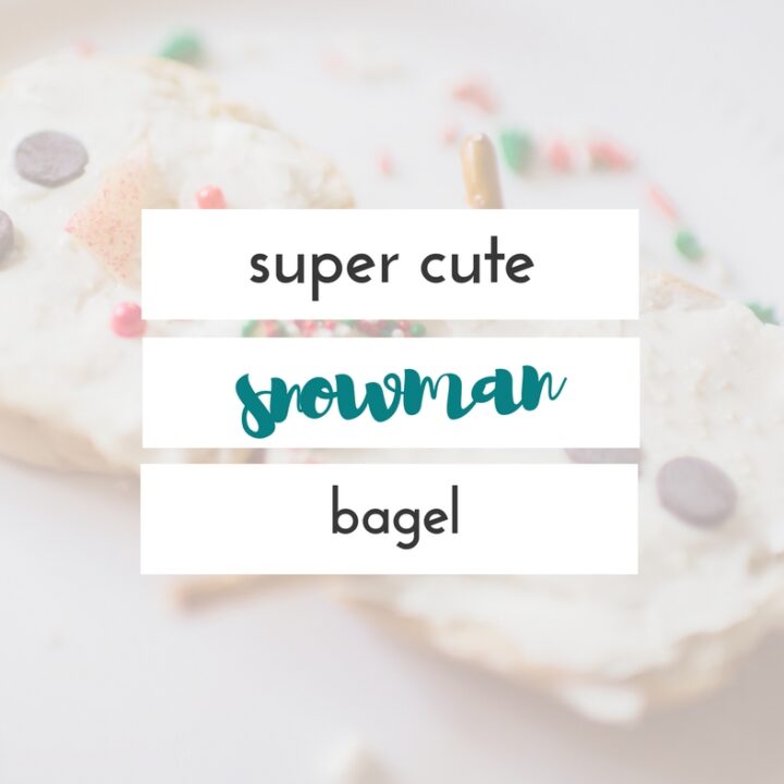 Image for frosty the snowman activity- snowman bagels