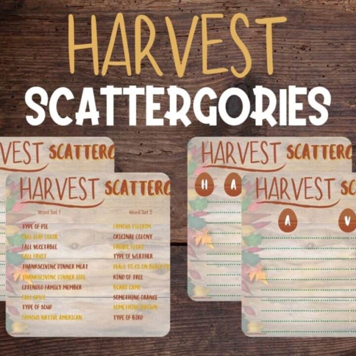Image for Printable Thanksgiving Scattergories Game