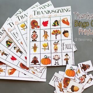 Image for Thanksgiving Bingo Game Free Printable