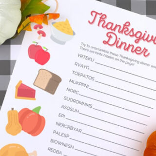 Image for Thanksgiving Word Scramble