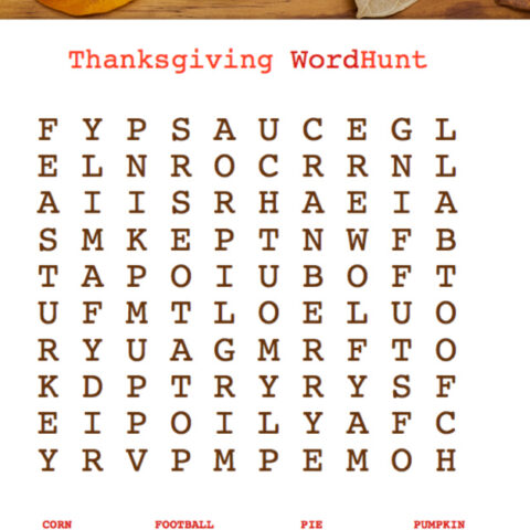 Image for Fun & Free Printable Thanksgiving Word Search