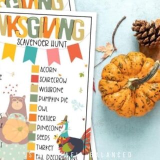 Image for Thanksgiving Scavenger Hunt: FREE Printable for Kids