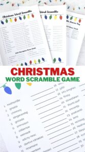 Free Christmas Word Scramble Game Printable - My Pinterventures