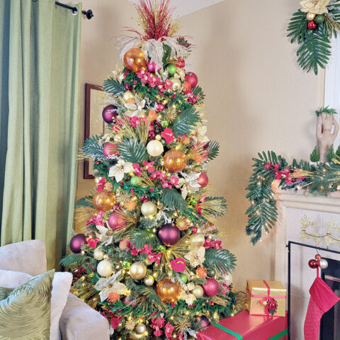 Elegant Tropical Christmas Tree 5