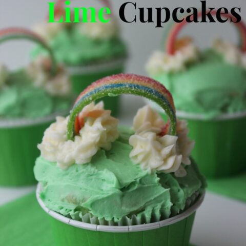 Image for St. Patrick's Day Rainbow Lime Cupcakes Dessert Recipe with JELL-O
