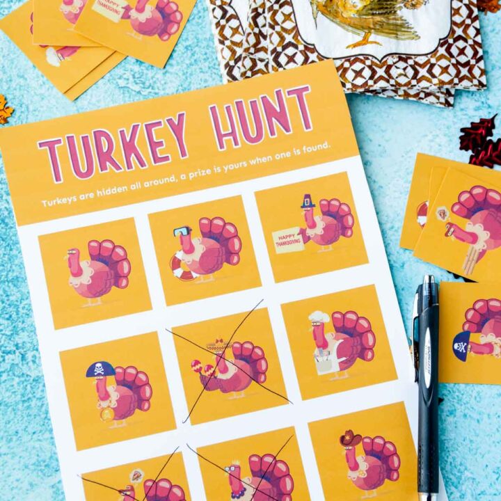 Image for Printable Turkey Hunt Game