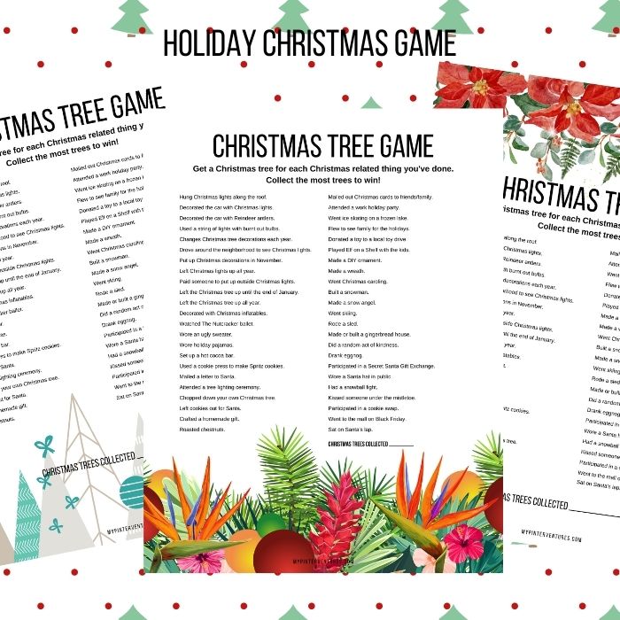Free Printable Christmas Tree Game