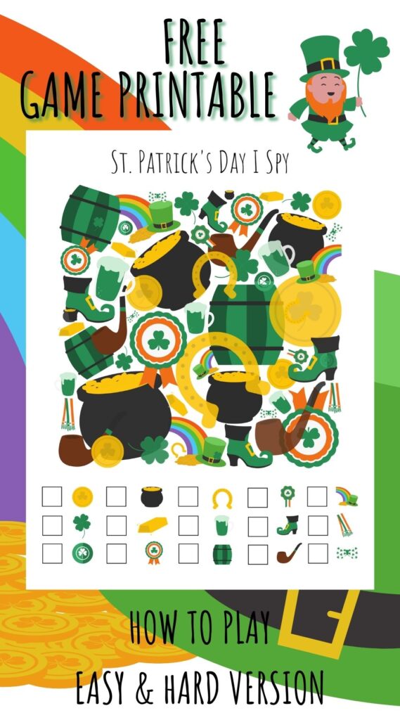 St. Patrick's Day I Spy Game 2022