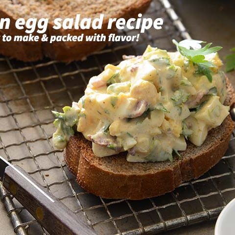 Image for Bacon Egg Salad Recipe with Creamy Honey Mustard Dressing