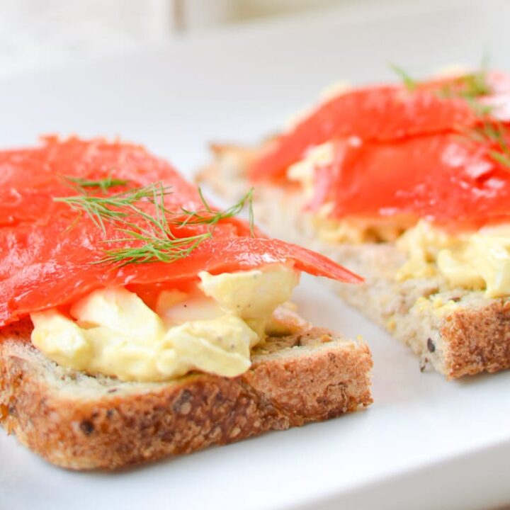 Image for Smoked Salmon Tartine with Egg Salad