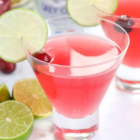 Image for Classic Cosmopolitan Drink Recipe {4 Ingredients!}