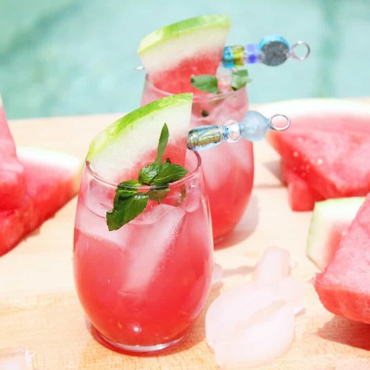 Image for Sparkling Watermelon Mint Vodka Cocktail