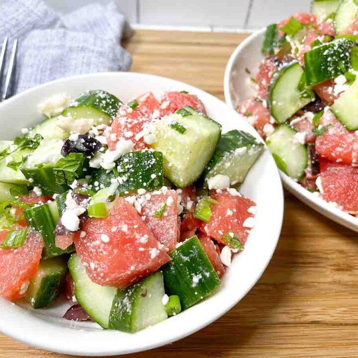 Image for Watermelon Salad with Goat Cheese and Cucumber