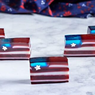 Image for Red White and Blue Jello Flag: Fourth of July Dessert
