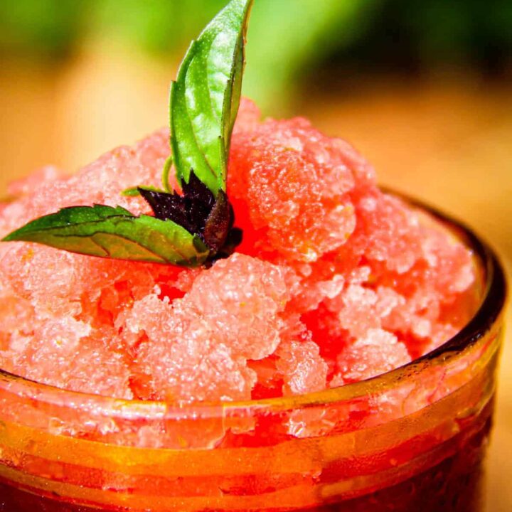 Image for Vodka Watermelon & Basil Granita