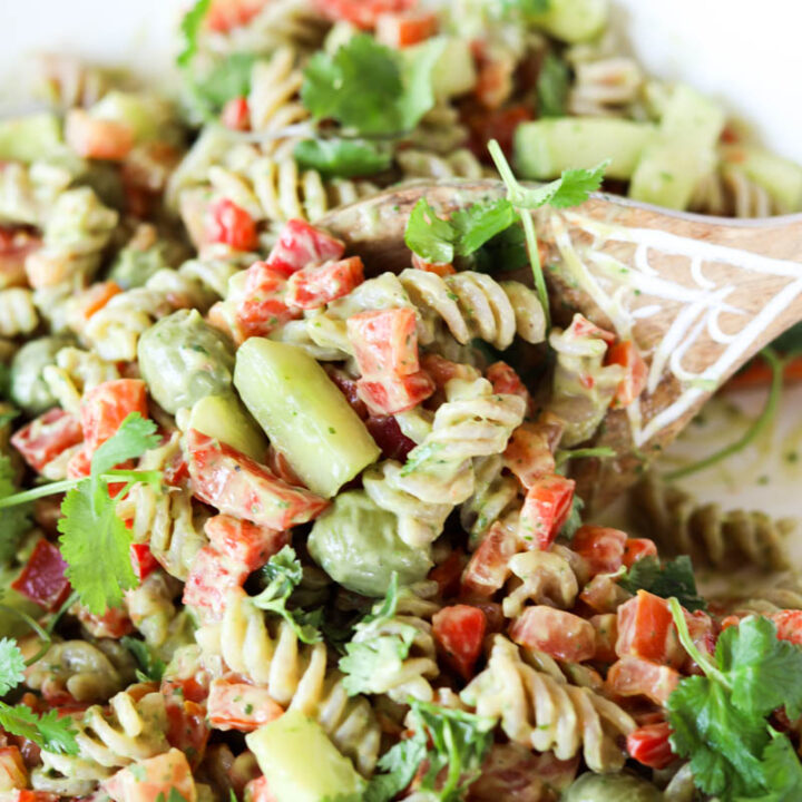 Image for Creamy Avocado Pasta Salad (Vegan)