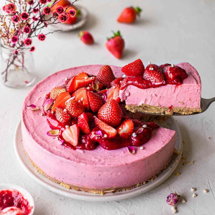 Image for Vegan Strawberry Cheesecake