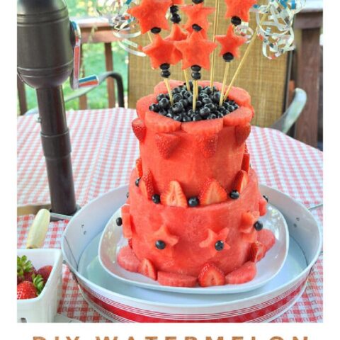Image for Make a Patriotic Watermelon Layer Cake