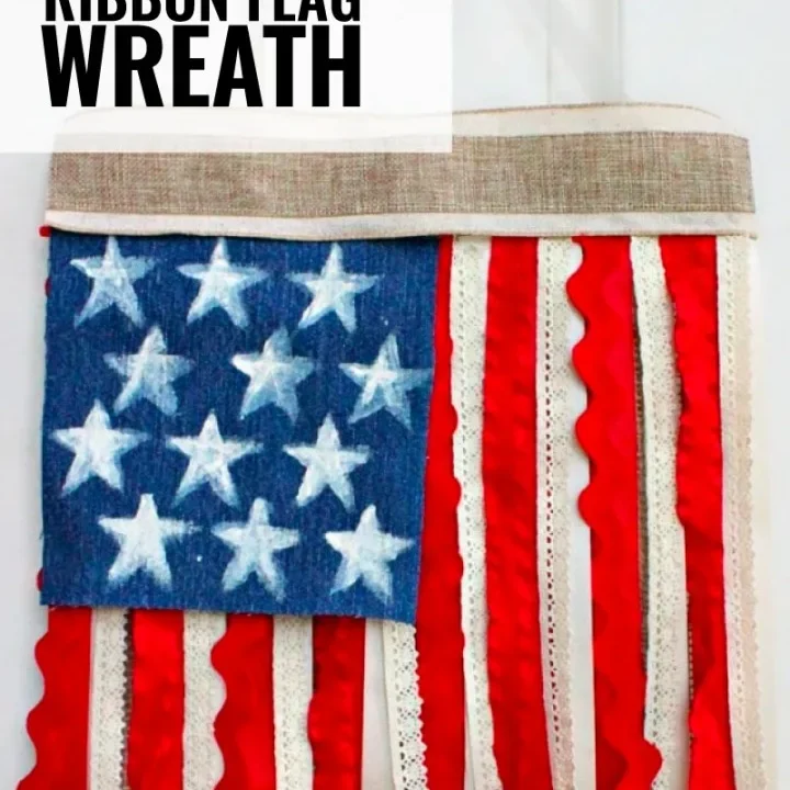 Image for DIY Ribbon Flag Wreath for the 4th of July