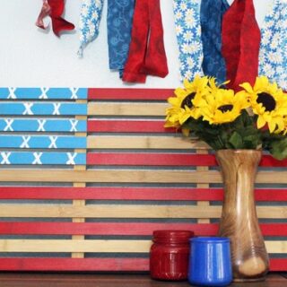 Image for July 4th Decor: Painted American Flag