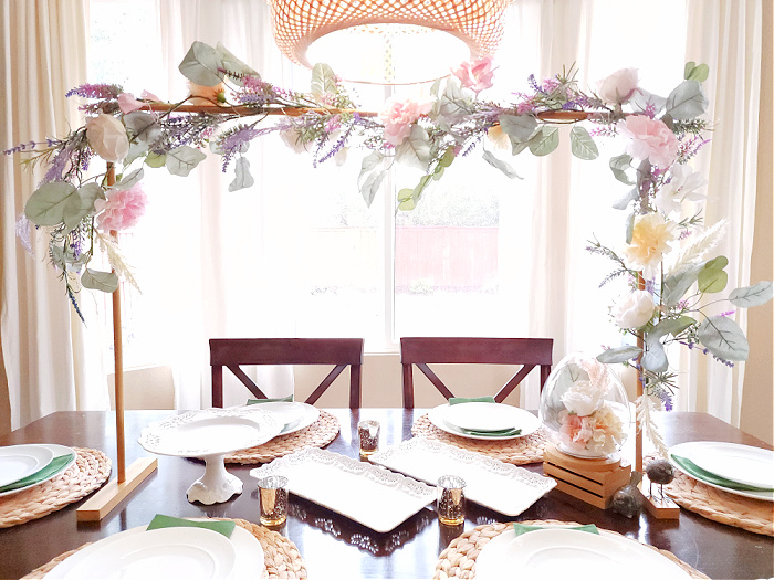 Easy DIY Table Rod for Spring, Wedding, & Party Decorating