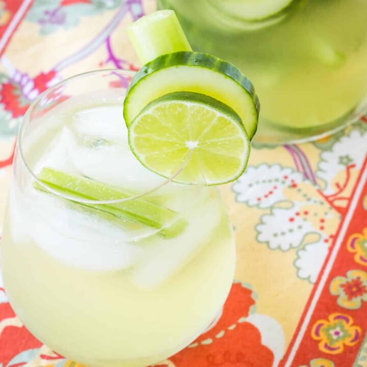 Image for Cucumber Gimlet White Sangria - A Refreshing Summer Cocktail Recipe!