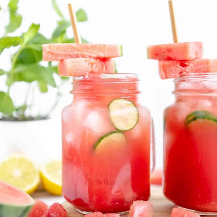 Image for Watermelon Cucumber Lemonade - Best Served Vegan