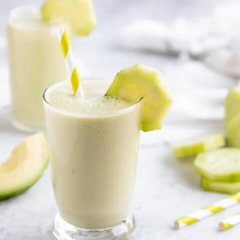 Image for Creamy Cucumber Smoothie (Sugar-free & Low Carb)