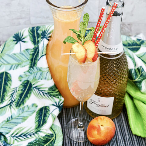 Image for Easy Peach Bellini - Just 3 Ingredients!