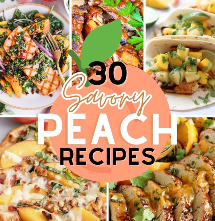 Savory Dinner Ideas with Peaches
