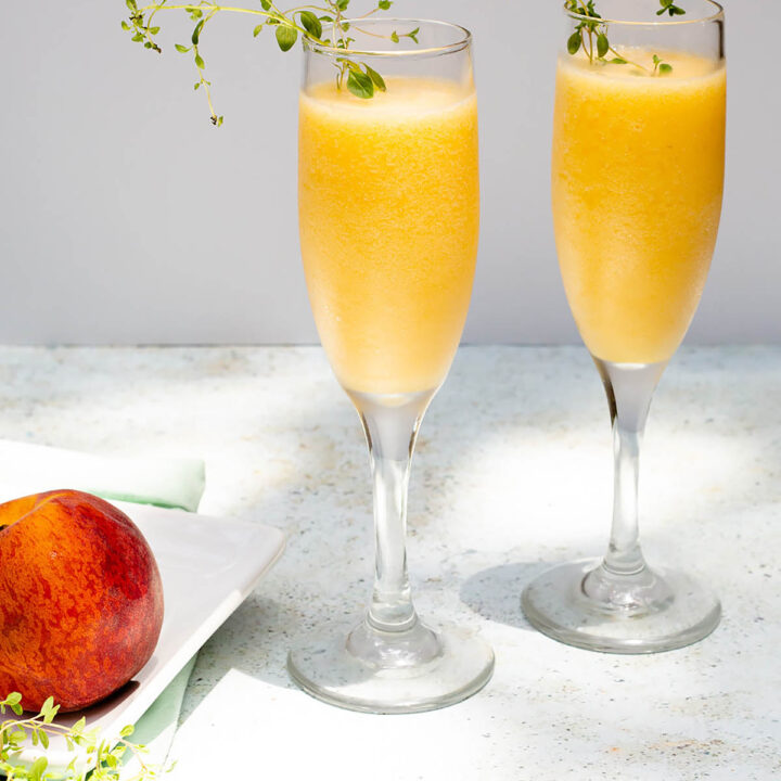 Peach Bellini Mocktail